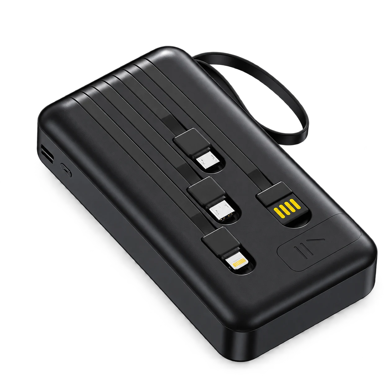 YM-1343 Zhuoyue Rectangular30000mAh AnkeWave Texture4-in-1 Cables(Lanyard)