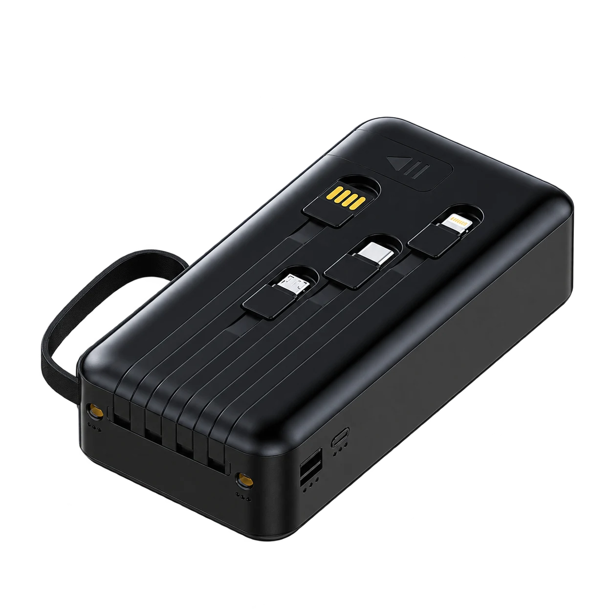YM-1349 Zhuoyue Rectangular30000mAh Mini4-in-1 Cables(Lanyard)