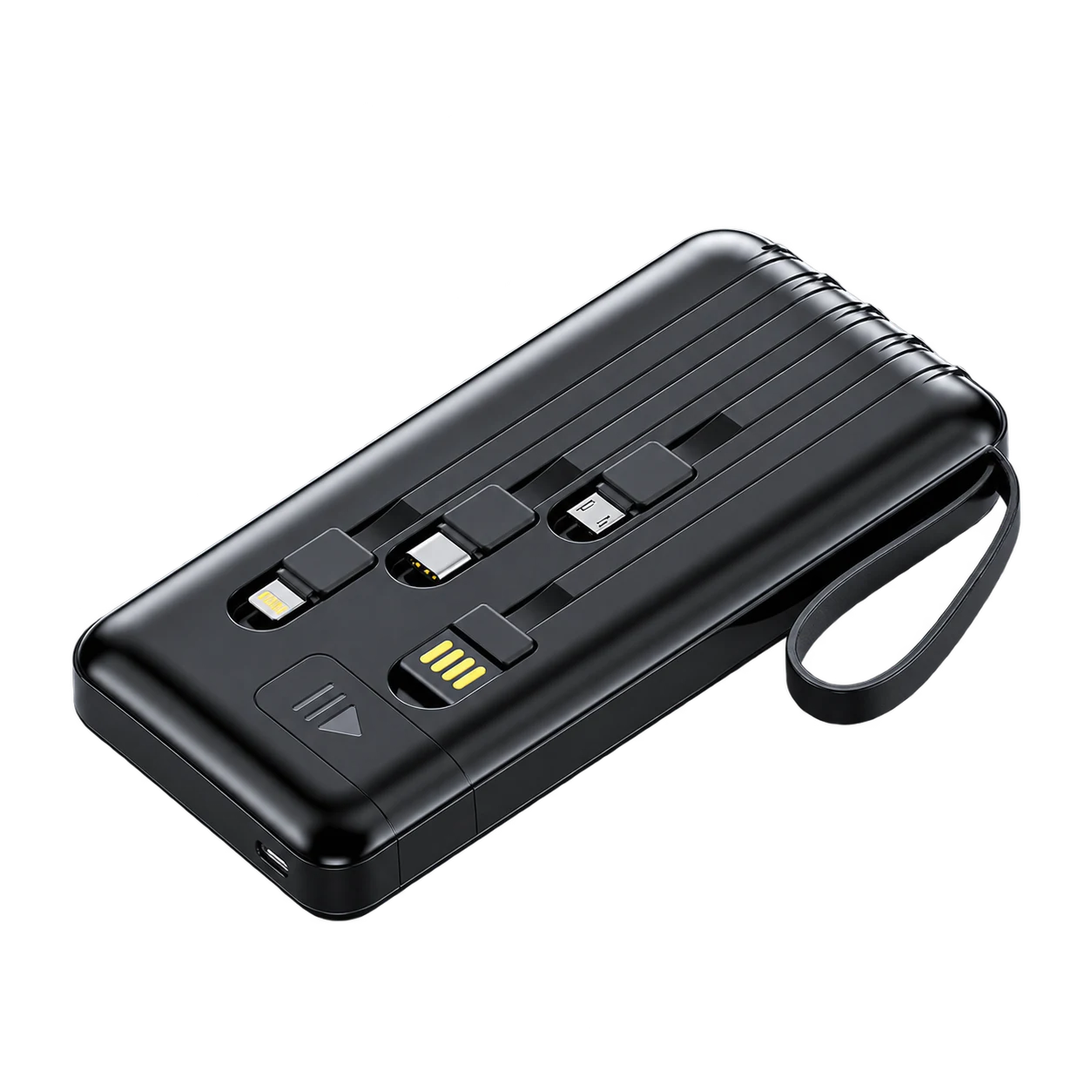 YM-1351 Zhuoyue RectangularDiagonal Texture20000mAh 4-in-1 Cables