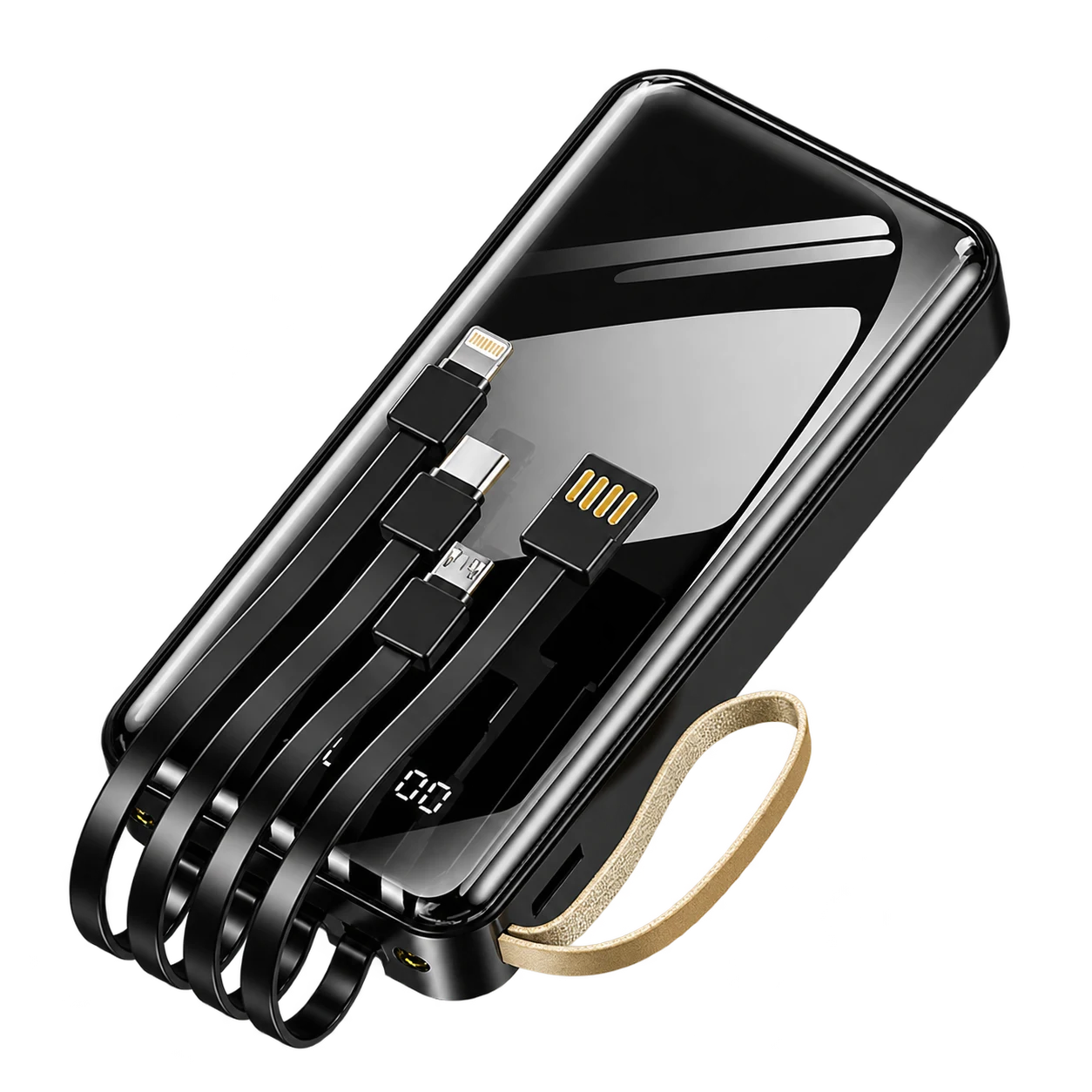 YM-491S Zhuoyue20000mAh Full Screen Fake Display4-in-1 Cables(Lanyard)