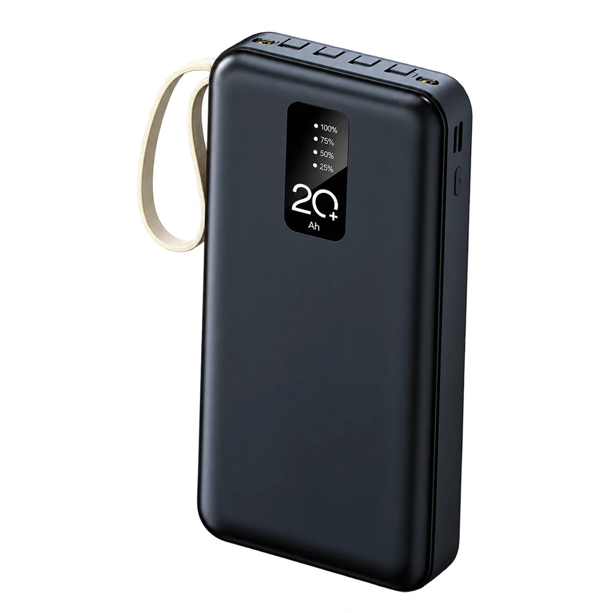 YM-515 ZhuoyueVertical Screen10000mAh 4-in-1 Cables(Leather Lanyard)