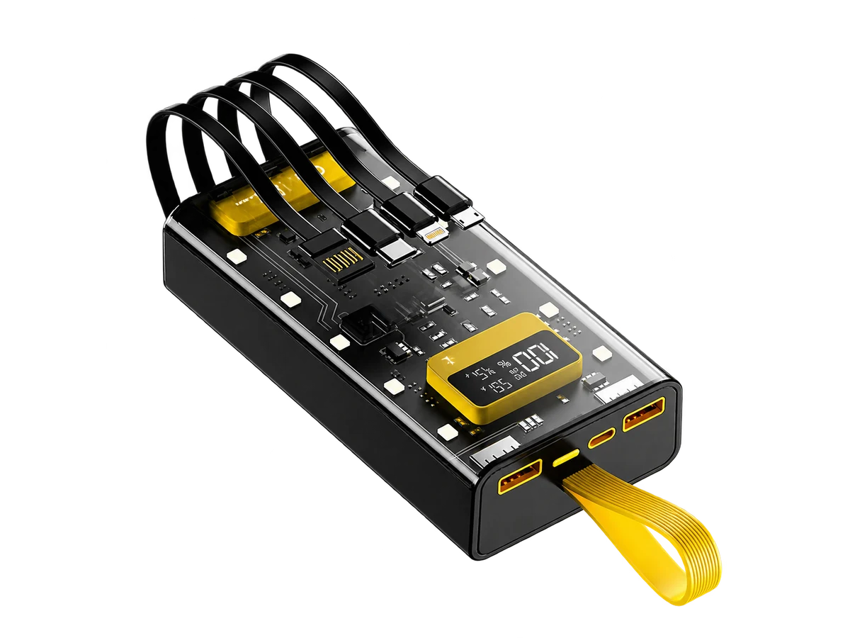 YM-745 Kukee RectangularBig ScreenFast Charge4Cable10000mAh