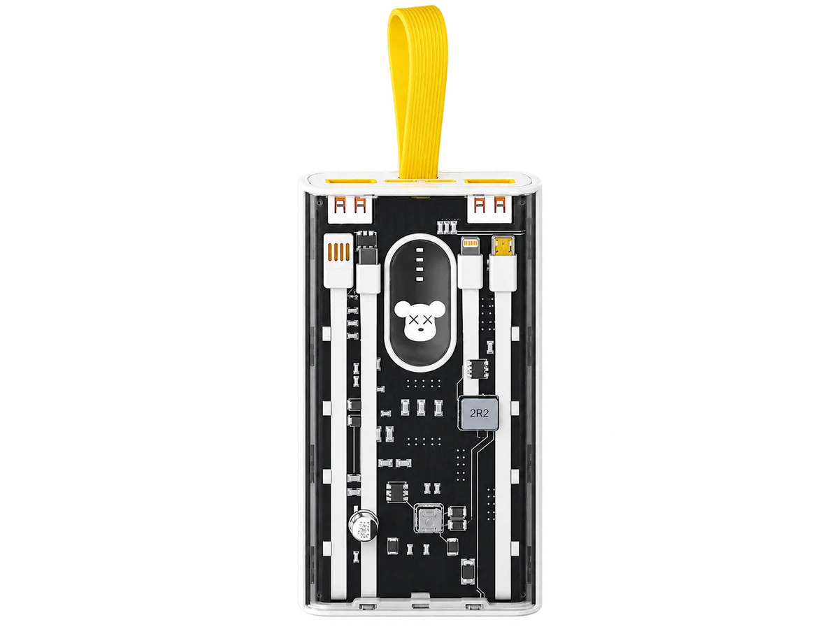 YM-759 Kukee PunkRectangular10000mAh CartoonBuilt-in4Cable