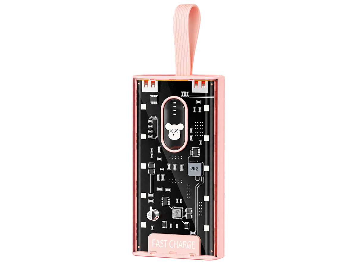 YM-760 Kukee PunkRectangular20000mAh CartoonBuilt-in4Cable