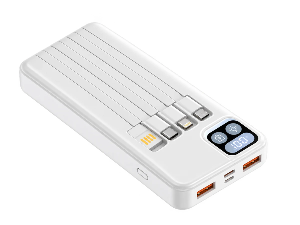 YM-838 20000mAh Cable Large Capacity Power Bank