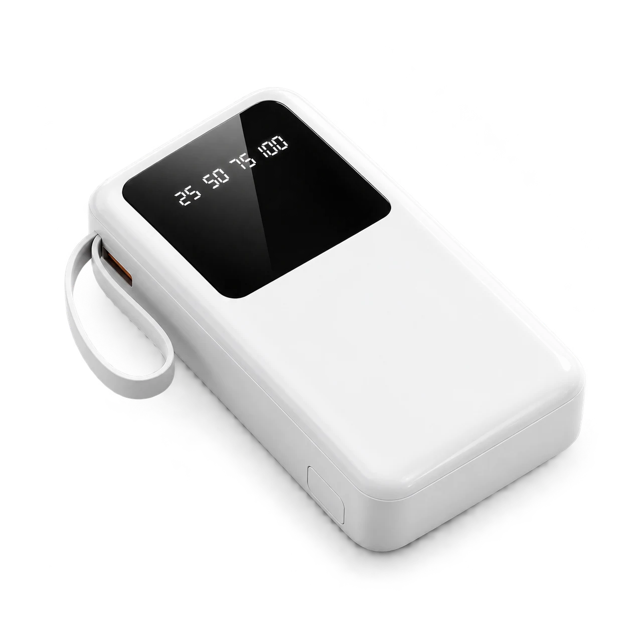 YM-922 Zhuoyue Rectangular10000mAh Half-Screen Detachable4-in-1 Cables